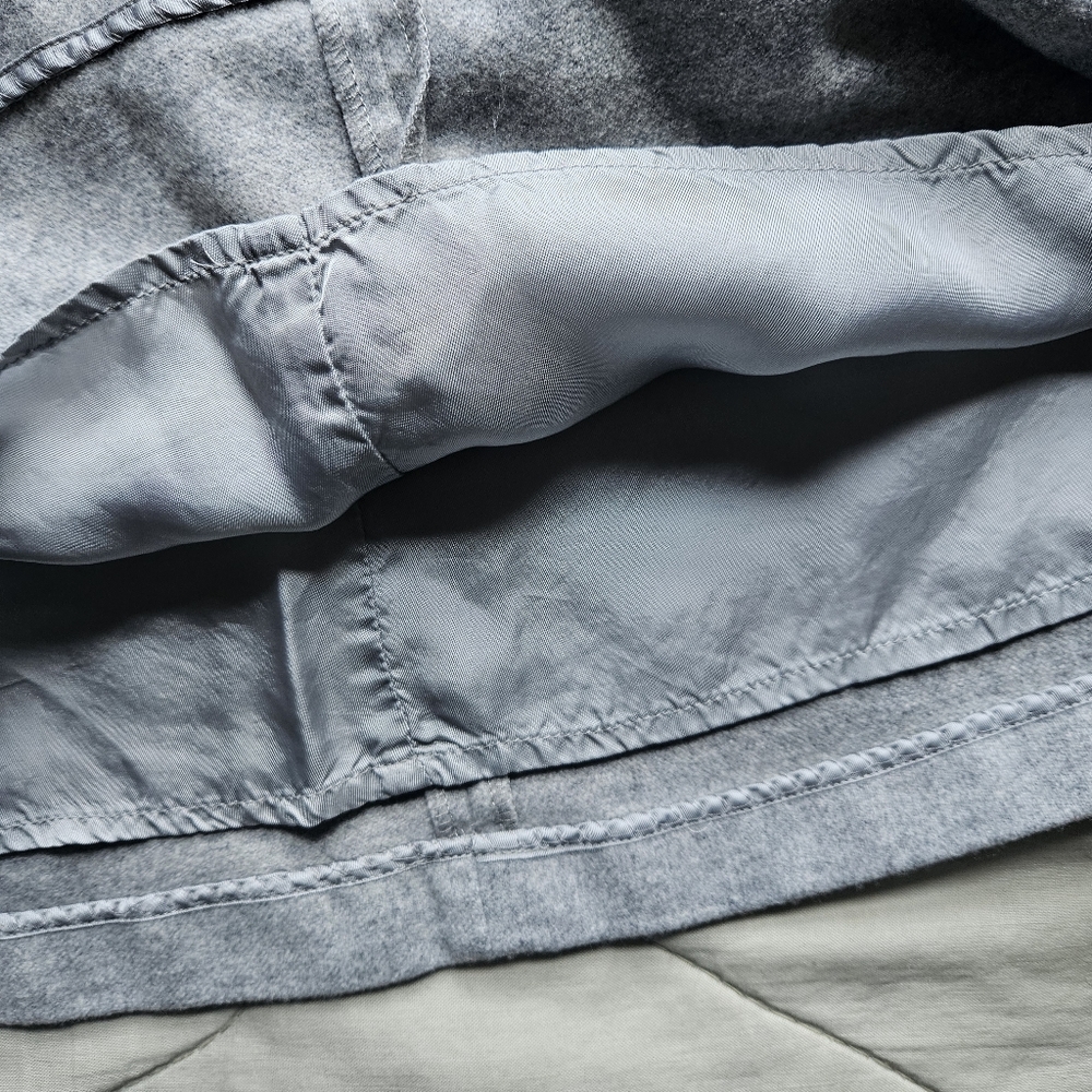 WILFRED Essonne Skirt Wool Cashmere Italy Light Grey Size 4 Aritzia - Picture 5 of 9